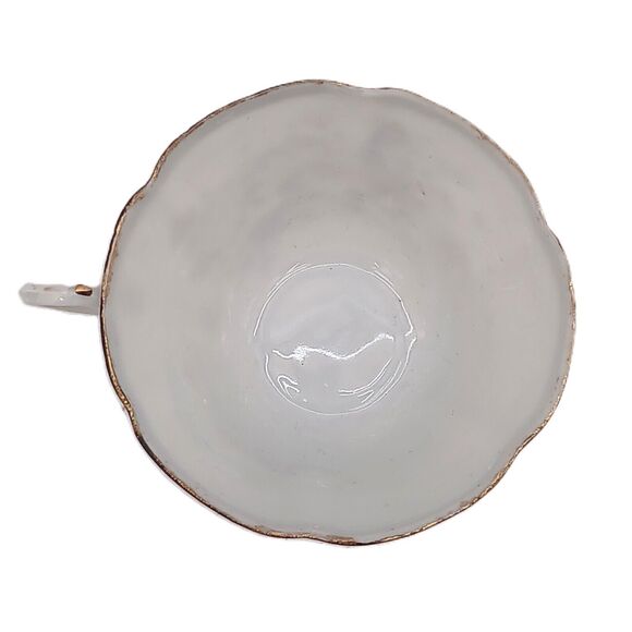 Vintage Japanese Kutani Egg Shell Porcelain Tea Cup & Saucer Hand Painted - Picture 13 of 16